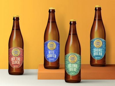 Blouberg Brewery Beer Packaging beer branding beer label design illustration logo packaging packaging design packaging designer