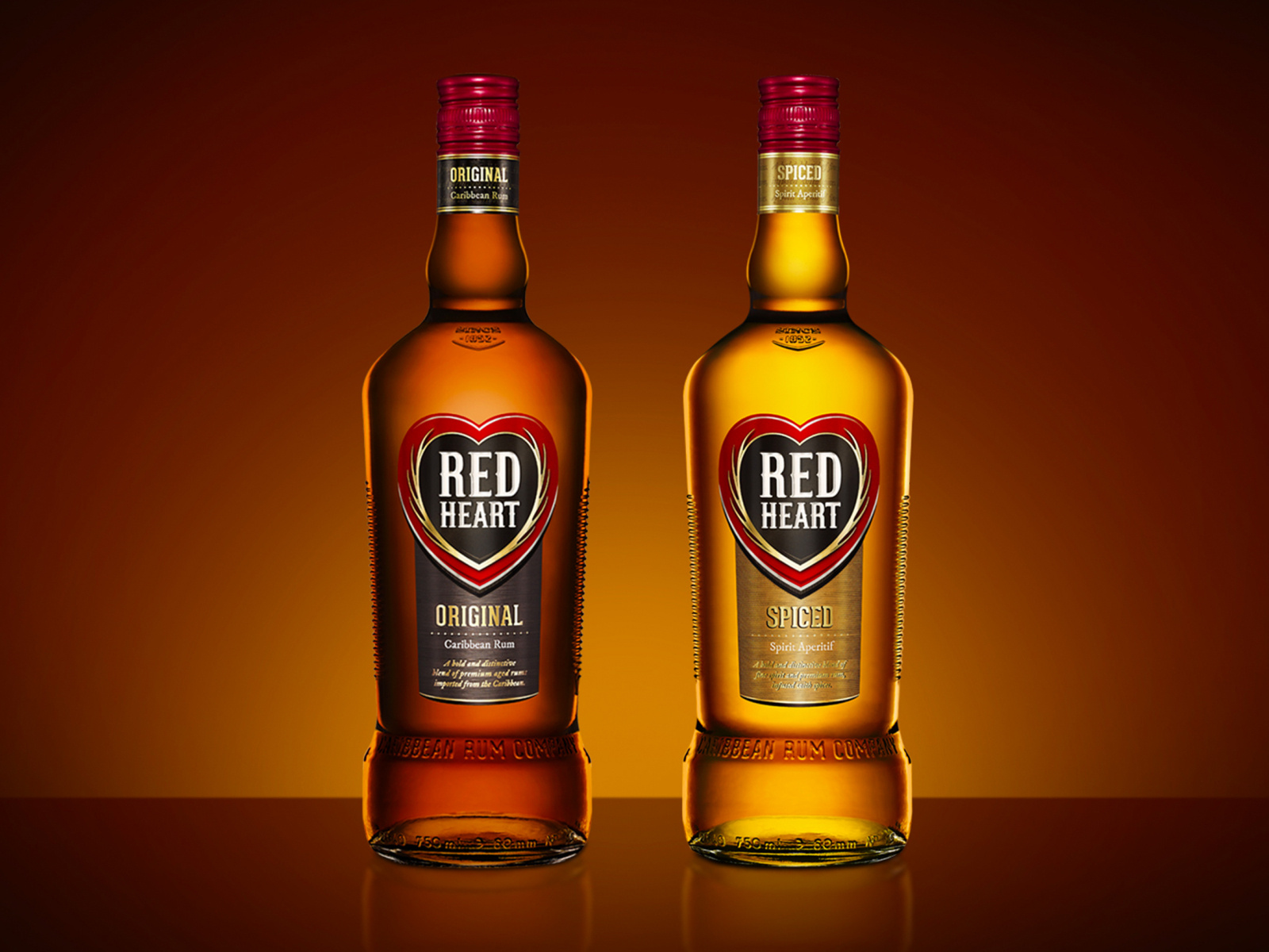 Red Heart Rum Packaging by Tessa Kleingeld on Dribbble