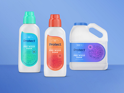 Protect Packaging Concept branding concept design detergent illustration packaging design packaging designer