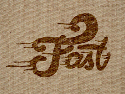 Fast lettering type typography