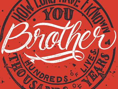 Brother hand lettering letter lettering lord huron type typography
