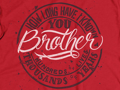 Brother Tee on Cotton Bureau cotton bureau hand lettering letter lettering type typography
