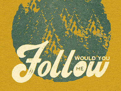 Follow Me adventure camp death hand lettering hand type lettering skull type typography