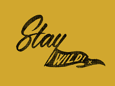 Stay Wild adventure death hand lettering lettering skull type typography