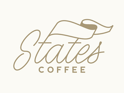 States Coffee coffee flag hand drawn hand type lettering states type typography usa vector