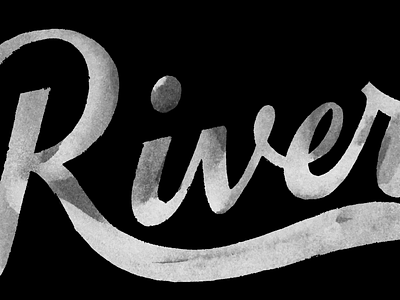 River better flourish illustrator lettering letters pen tool type typography vector