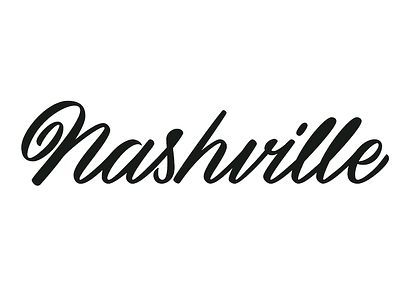 Nashville beziers hand drawn hand lettering letter lettering nashville script type typography vector vintage
