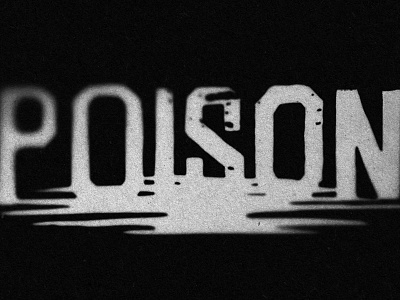 Poison hand hand drawn hand lettering kendrick lamar letter lettering poison type typography vcr vintage
