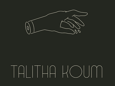 Talitha Koum Part 2 bible hand drawn hand lettering letter lettering pin script talitha koum type typography vector
