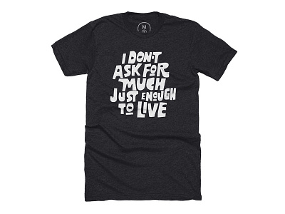 To Live Tee black lives matter cotton bureau hand hand drawn hand lettering letter lettering matter script type typography vector