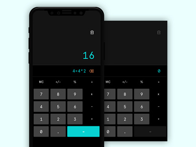 Daily UI - 004 - Calculator app design calculator daily ui dailyui mobile