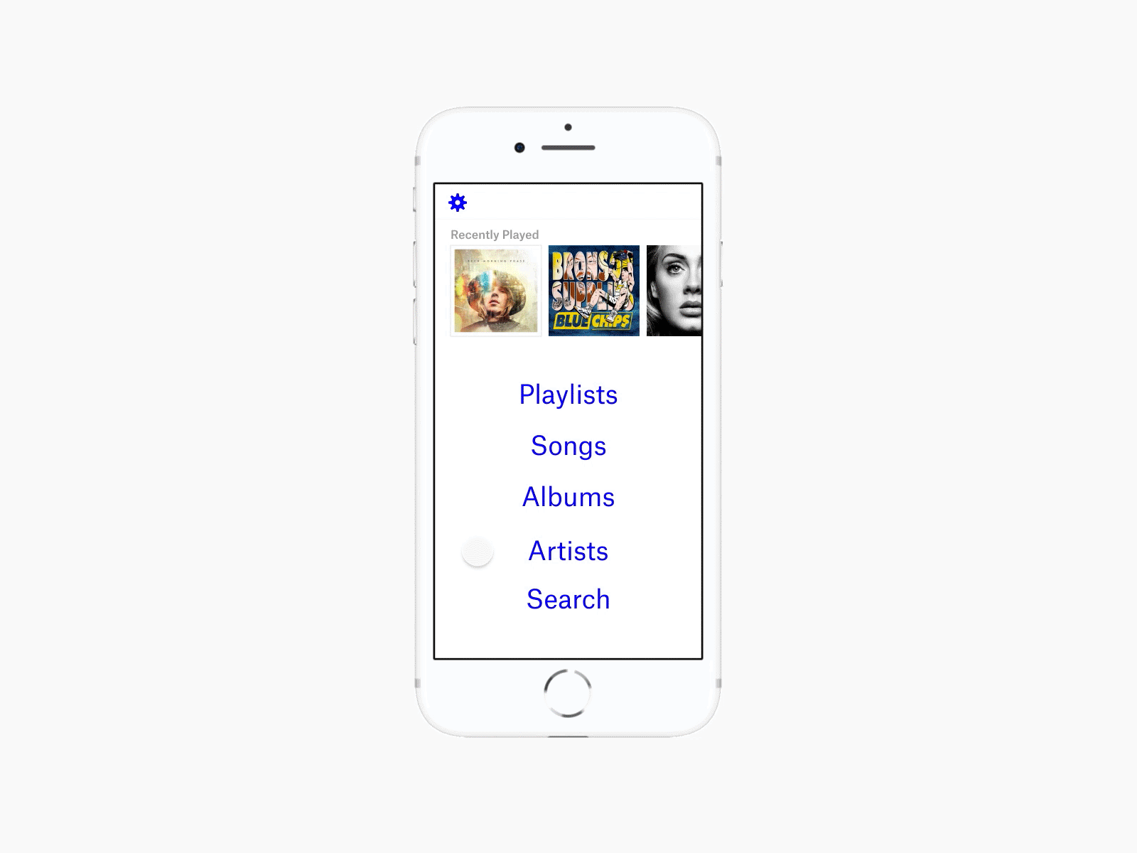 Daily UI - 009 - Music Player (2/3) app design clean dailyui minimal mobile music app music player