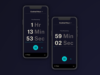 Daily UI - 014 - Countdown Timer 014 app app design clean countdown countdown timer dailyui minimal mobile timer timer app