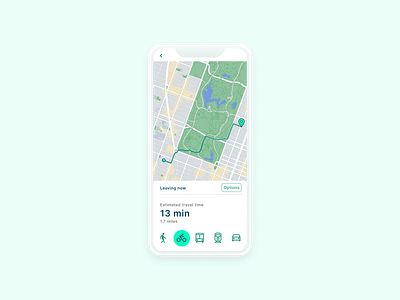 Daily UI - 029 - Map 029 app app design clean daily ui dailyui directions map minimal mobile transport wayfinding