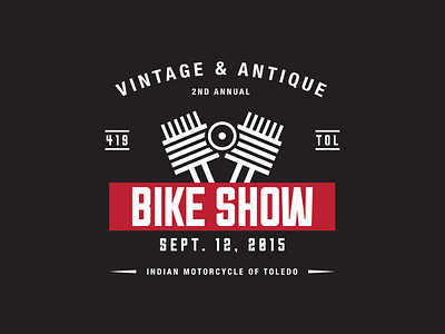 Vintage & Antique Bike Show Logo bikes branding logo motorcycles
