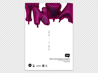 AFFICHE _ TnBA _ Saison _ Culturelle _ 2018 .jpg motion poster publishing typography