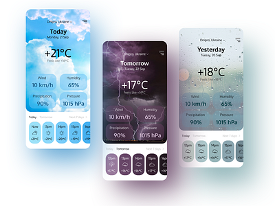Weather app app design application design ui weather weather app