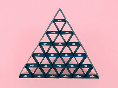 House of Cards animation art blue cart clean clip design handcraft house of cards magic motion motiongraphics paper paperart pink playing card simple stopanimation trick video
