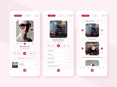 music app web web design приложение