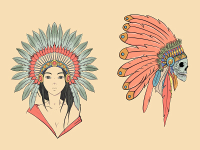 Create American Indian Tribe for PNG Element animation art artwork branding childrens illustration design drawing element graphic design handdrawn illustration indian tribe logo microstock native america photoshop drawing png pngtree procreate simple drawing