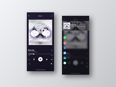 Daily UI 010 - Social Share daily ui daily ui 010 dailyuichallenge social share spotify ui ui challenge user experience user interface ux ux ui ux design