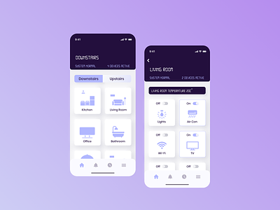 Daily UI 021 - Monitoring Dashboard clean ui daily ui daily ui challenge dailyui 021 interface design ios app mobile app mobile ui monitoring dashboard smart app smarthome ui challenge ui design uiux