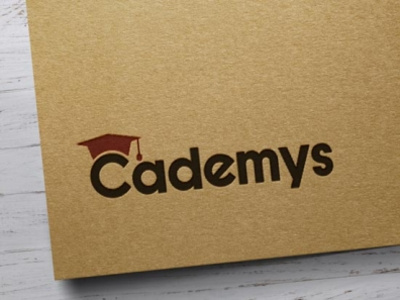 Cademys creative logo flat logo logo design