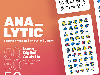 Digan - Digital Analytic Icon Set