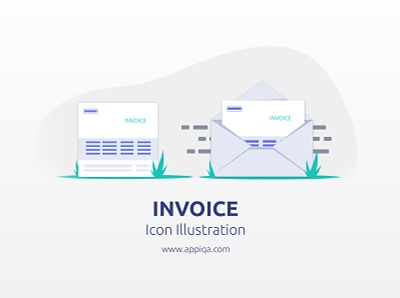 Invoice Icon Illustration - Free SVG android app app design bootstrap 4 icon app illustration inspiration ios app ios design mockups ui web web design website