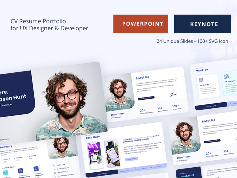 JSON - CV Resume Portfolio for UX Designer & Developer. by Appiqa ...