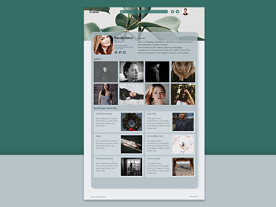 Profiles Page Farch ui ux web