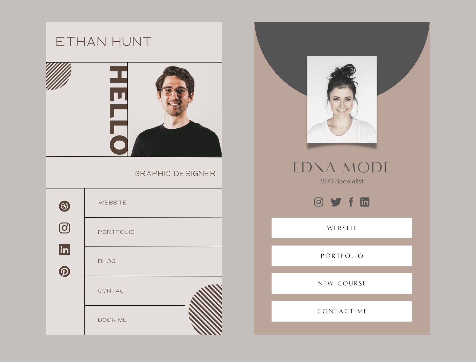 Bio Page - Template by Lisa Lenkens on Dribbble
