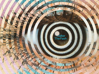Walter - The Feels Album Art circles collage graphic design music music album