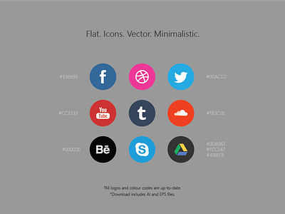 Free Social Media Icons / AI+EPS free freebie glyphs icon icons psd psddd simple vector