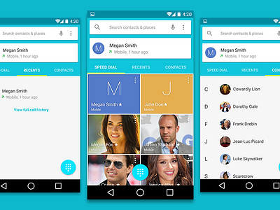 Freebie: Android L Contats UI PSD android l app free freebie givaway gmail material desig psd psddd ui user interface ux