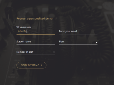 Floating Labels - Request a Demo