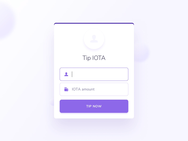 Tip IOTA Tip Screen