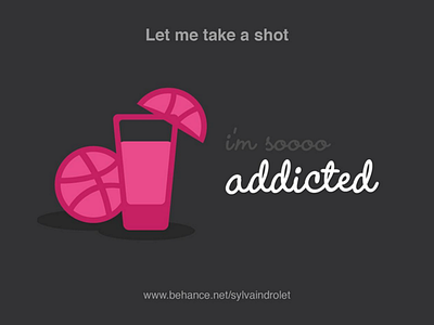 Let Me Take a Shot addicted alcohol charcoal clean concept first shot flat flat design grey let me take a shot pink shot