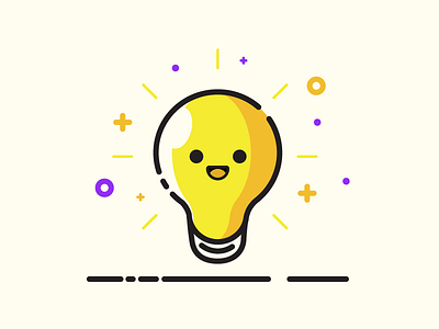 LightBob cartoon character color happy light lightbob lightbulb mbe smiley yellow