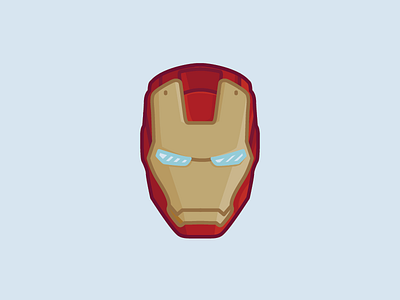 Iron Man / Tony Stark flat design icon iron man marvel superhero tony stark