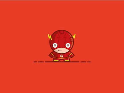 The Flash - Voodoo Doll - DC Comics dc comics doll fast flash illustration justice league lightning red suicide squad superhero vector voodoo