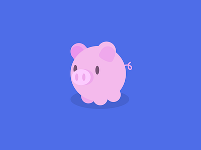 Piggy Bank bank. money cartoon flat design illustration pig piggy bank vector wallet