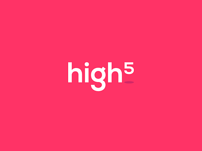 High5 - Logotype 5 awesome blog brand branding clean clever logo concept logo logotype minimal pink