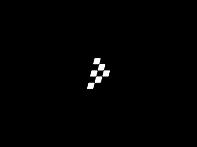 Go Play Kart - Logo black brand branding car clean clever logo flat go kart icon logo race white