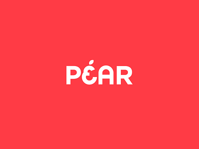 Pear - Logotype brand branding clean clever logo flat icon logo logotype minimal minimalism pear red