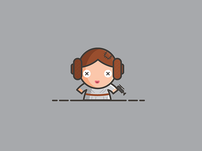 Download Princess Leia Voodoo Doll Star Wars By Sylvain Drolet On Dribbble