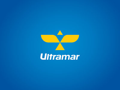 Ultramar - Just for fun abstract bird blue car eagle fictive fly gas grid logo petrol rebrand sky station transport transportation ultramar yellow