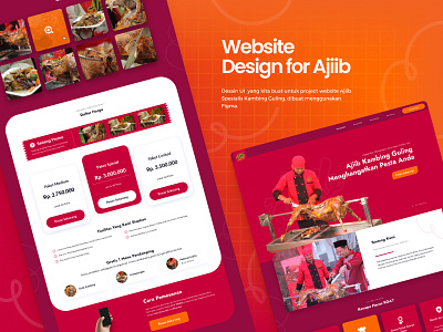 Ajiib Landing Page Website branding design desktop desktop app e commerce figma food website graphic design illustration landing page ui ui website ux visual design website