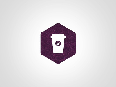 Let's Go For Coffee!! coffee cup icon purple