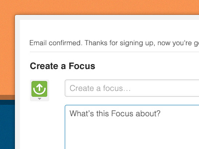 Create a Focus ui design worksimple